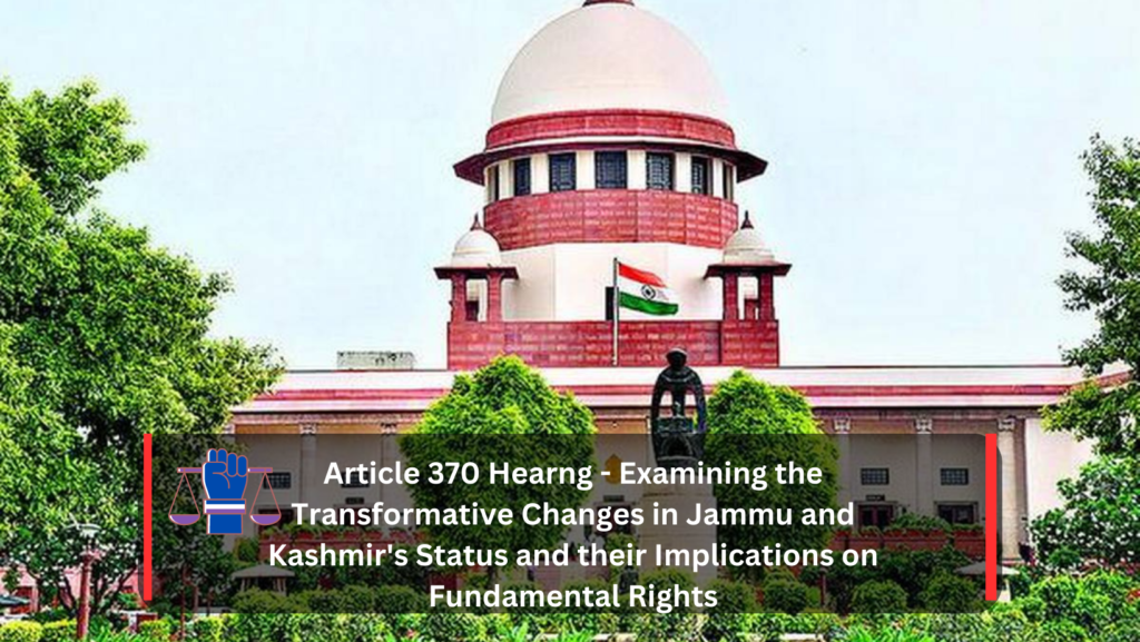 On 28th August, the Center conveyed to the Supreme Court that the Home Minister had informed Parliament about the temporary nature of the Union Territory status granted to Jammu and Kashmir, emphasizing that the region's statehood would be reinstated in due course. Solicitor General Tushar Mehta, representing both the Central Government and the J&K administration, made this statement before a five-judge panel led by Chief Justice of India D Y Chandrachud. The panel is currently addressing petitions challenging the alterations made to Article 370 of the Constitution in 2019.