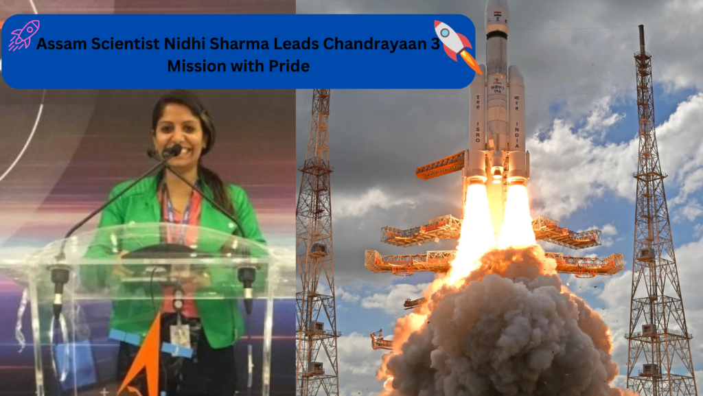 With a decade of dedicated service to the Indian Space Research Organisation (ISRO), Nidhi Sharma steps into the spotlight once more, just as she did during the Chandrayaan 2 mission. Hailing from Tinsukia, Nidhi Sharma has deep roots in the community as the daughter-in-law of respected locals Deepak Dev and Shikha Dev. Her association with ISRO has been steadfast, marking a decade of contributions to the nation's space exploration efforts.